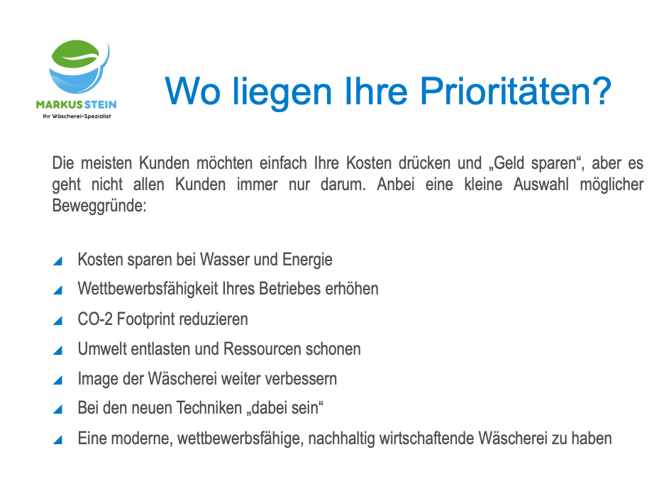 Wo liegen Ihre Prioritäten?