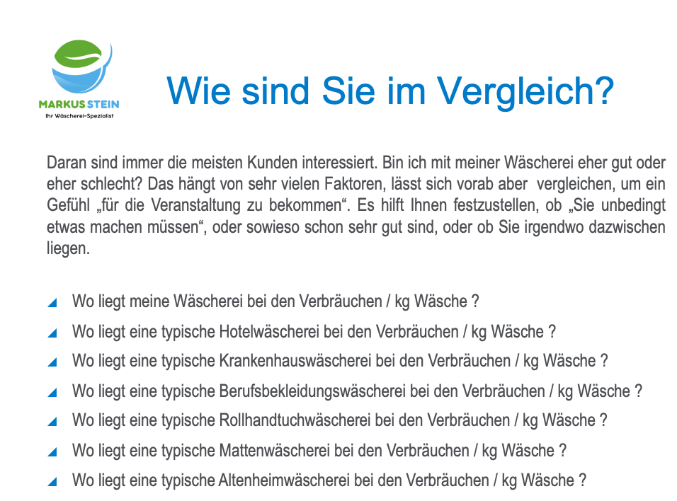 Wie sind Sie im Vergleich?
